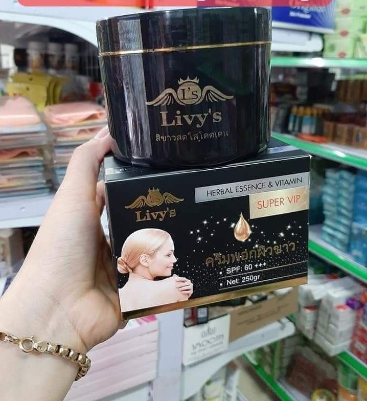 Kem dưỡng trắng da toàn thân body livy đen tahsi lan