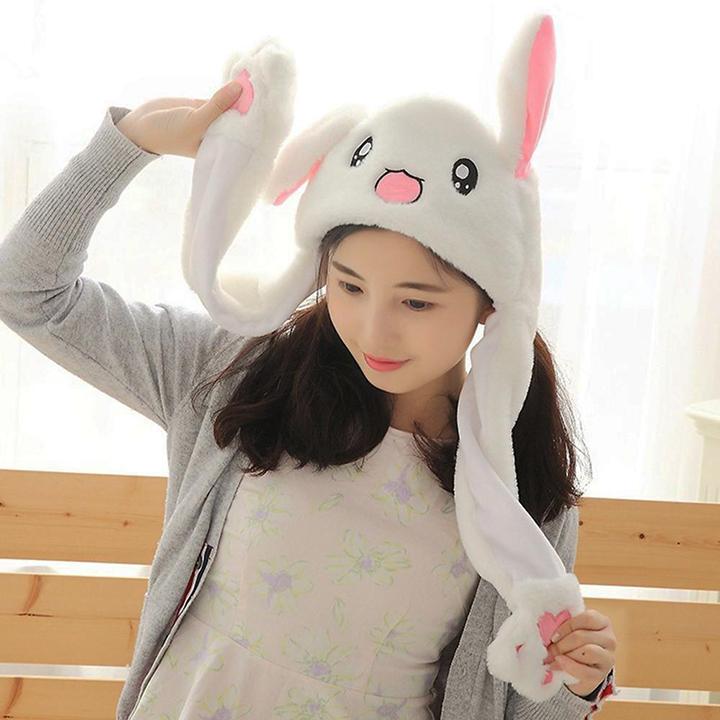 Mũ tai thỏ giật vũ đạo siêu cute xinh xắn chất bông mịn cho bé từ 5 tuổi dễ thương