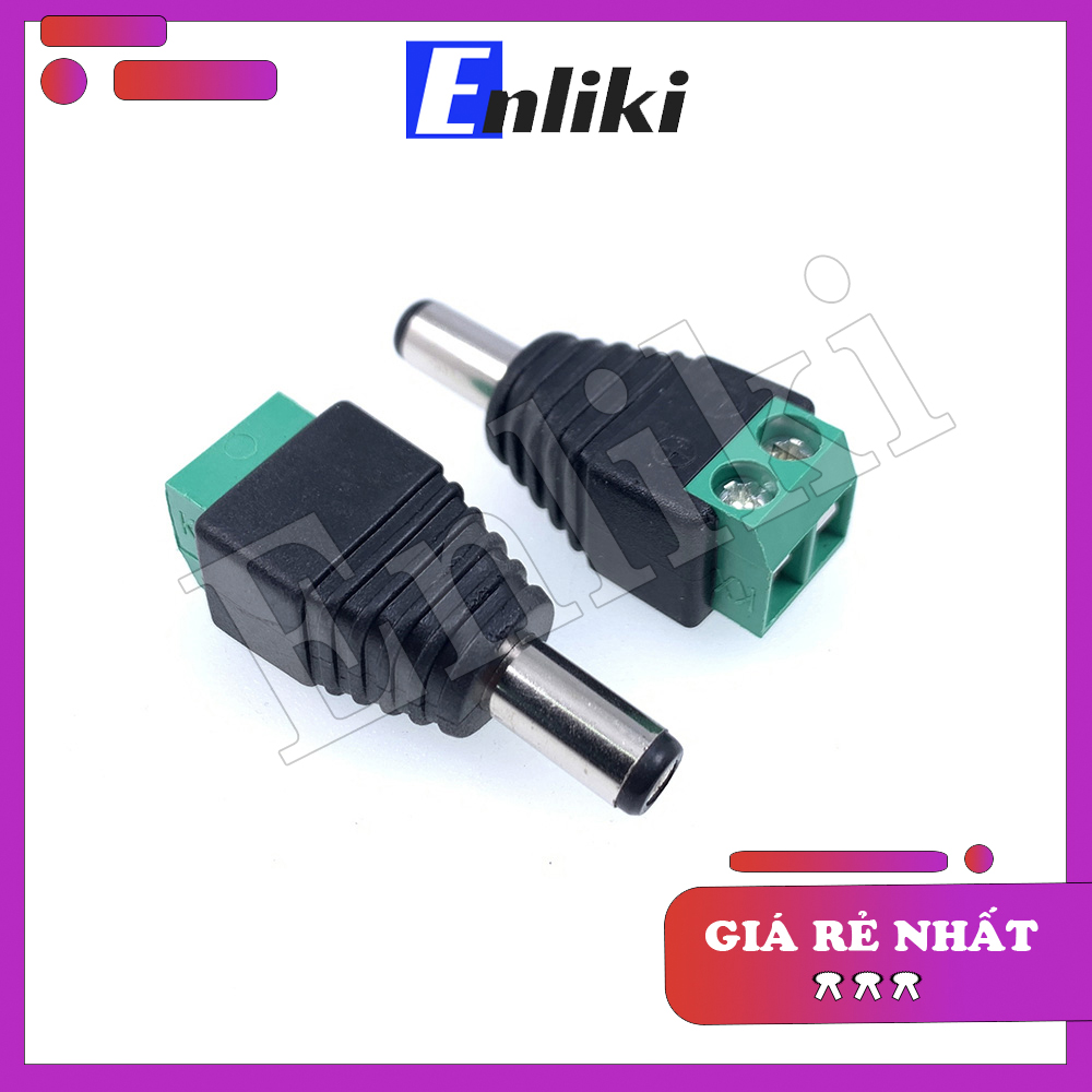 Giắc dc đực vặn ốc