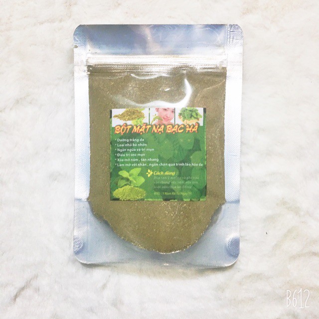 Bột đắp mặt lá bạc hà dưỡng da xả stress mờ mụn