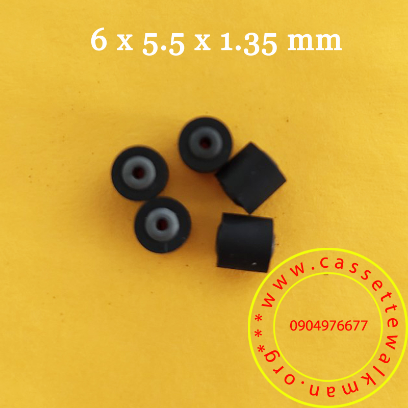 Bộ 5 cái bánh tỳ 6mm cho máy walkman