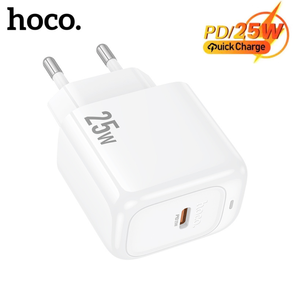  Củ sạc nhanh pd25w chính hãng hoco cục sạc 25w đầu ra type c dùng cho phone samsung oppo... 