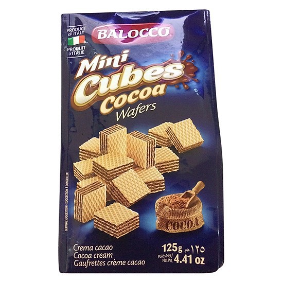 Bánh xốp Cacao Balocco 125g, sản phẩm không chứa hóa chất, chất bảo quản độc hại, đảm bảo an toàn cho sức khỏe người tiêu dùng