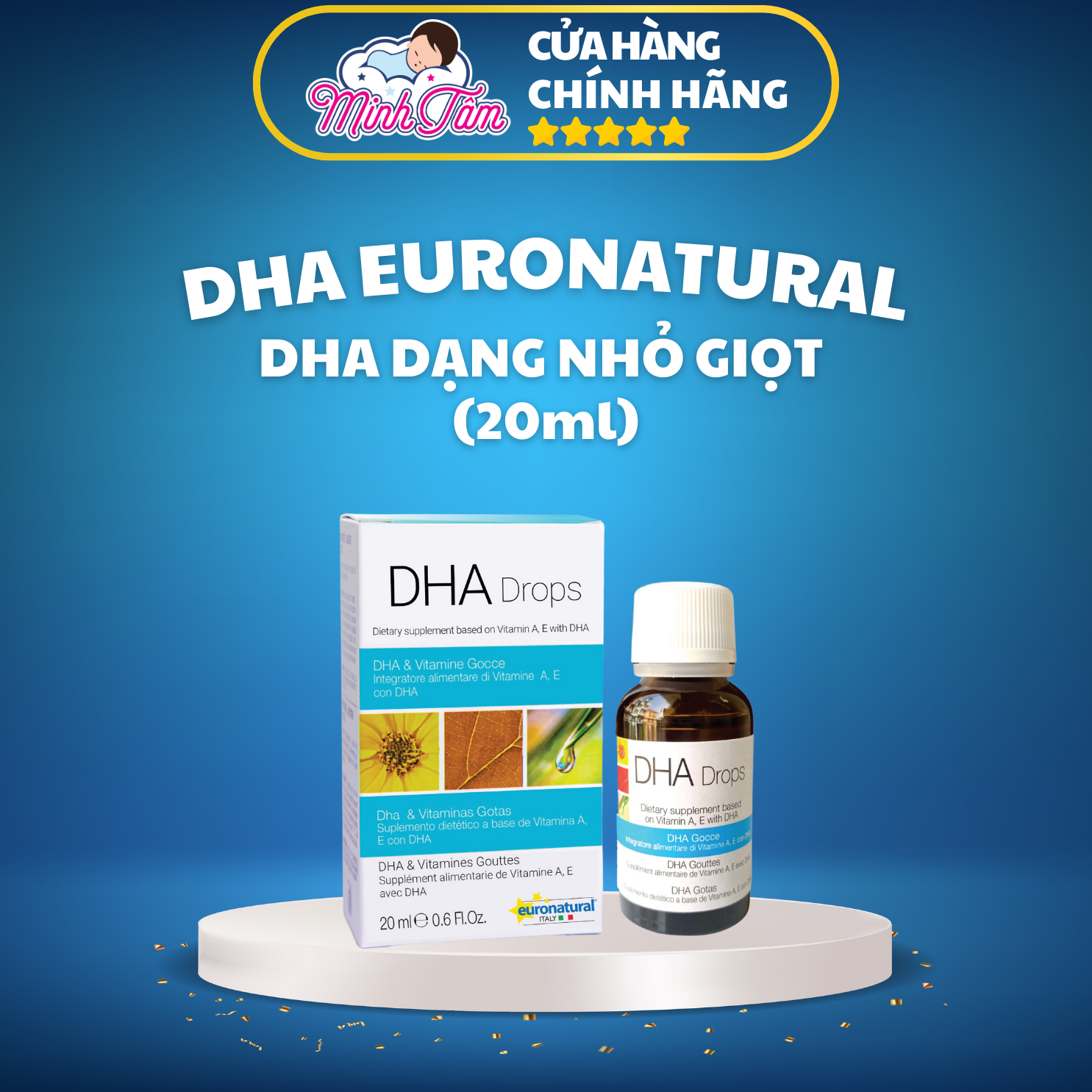 DHA nhỏ giọt từ tảo Euronatural