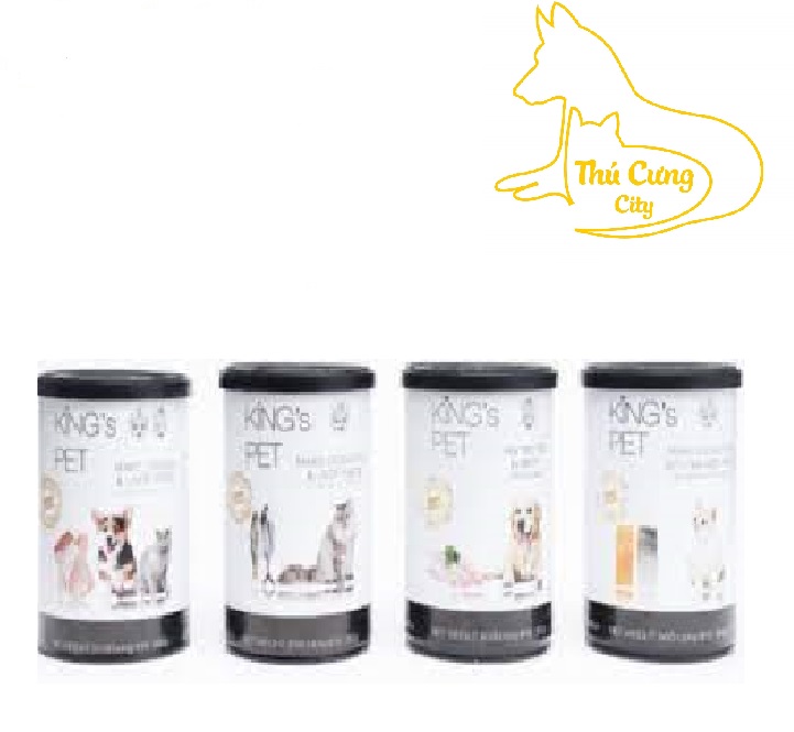 Pate cho chó mèo king’s pet lon 380g | thức ăn chó mèo king pet 380g đủ vị