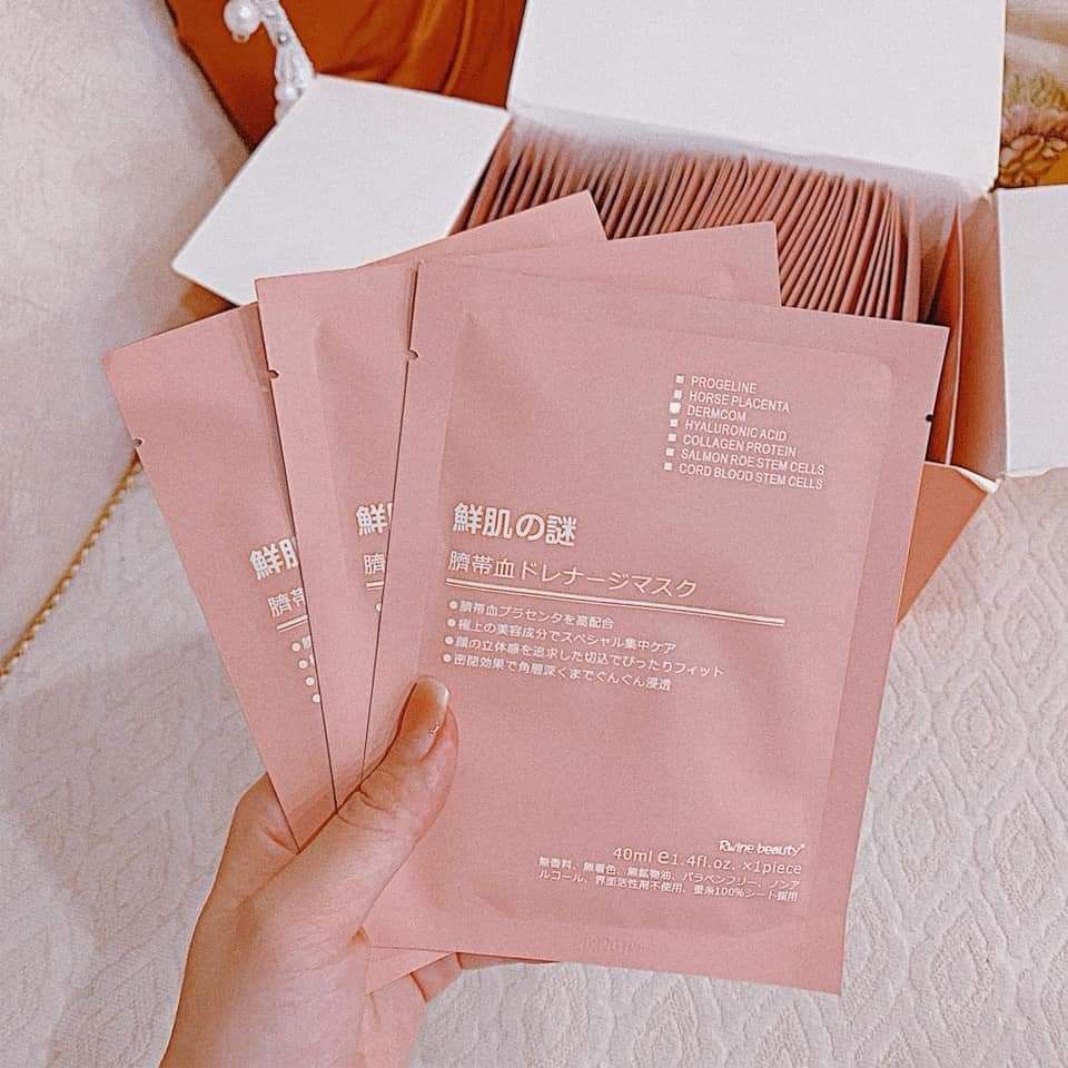 [ Mua 5 tặng 1] Mặt nạ nhau thai tế bào gốc Rwine Beauty Nhật Bản