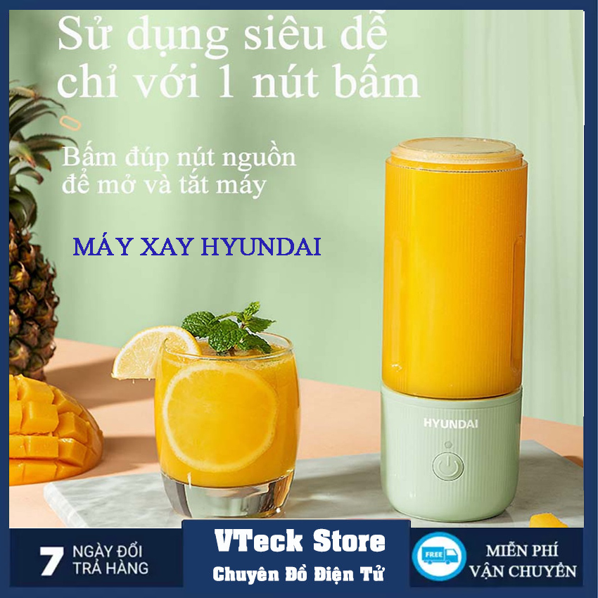 Máy xay sinh tố mini cầm tay huyndai - máy xay sinh tố đa năng