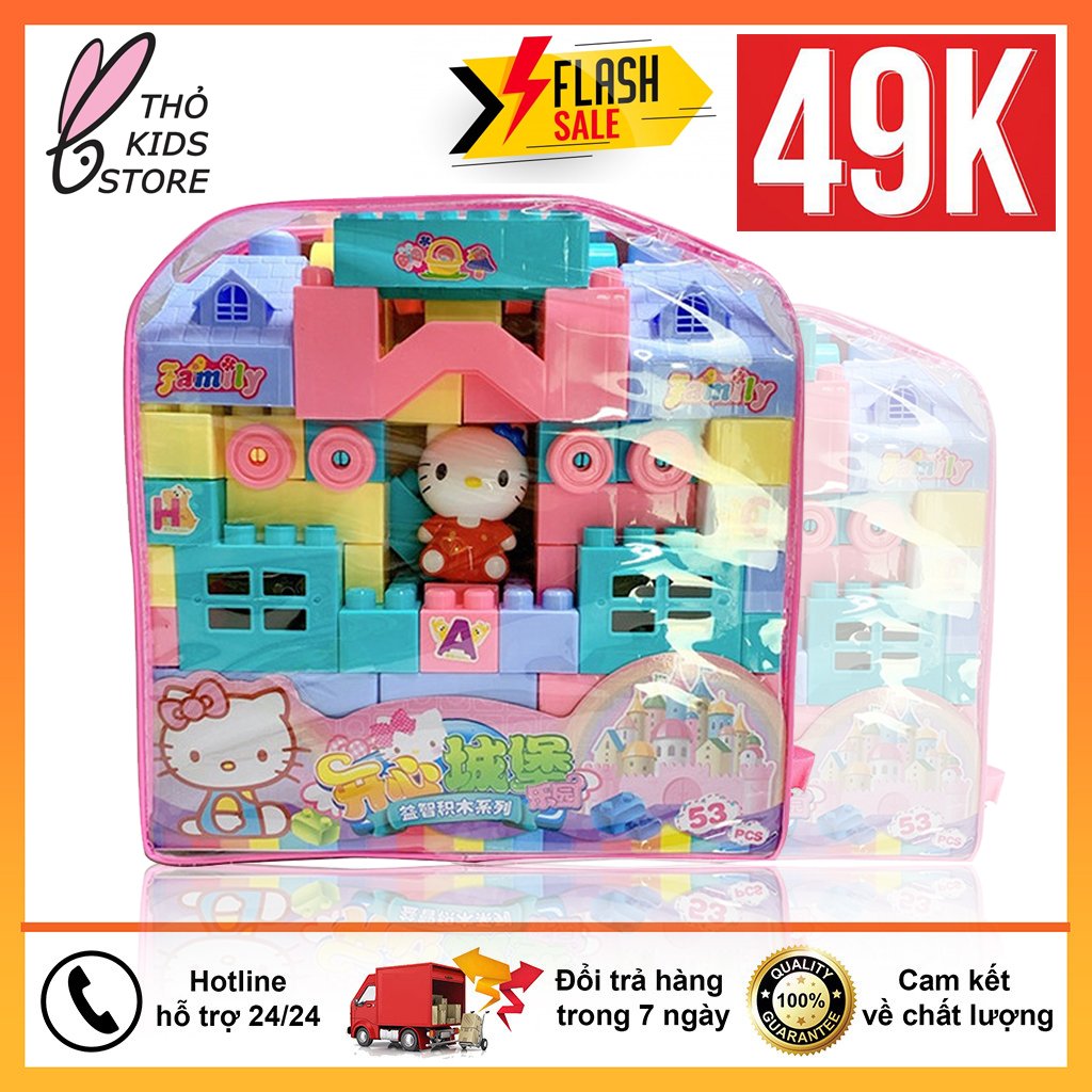 Đồ chơi xếp hình hello kitty cho bé