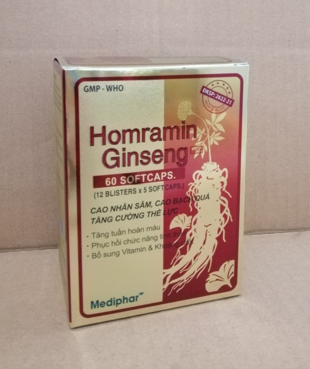 Homramin Ginseng bổ sung vitamin và khoáng chất tăng cường sức đề kháng