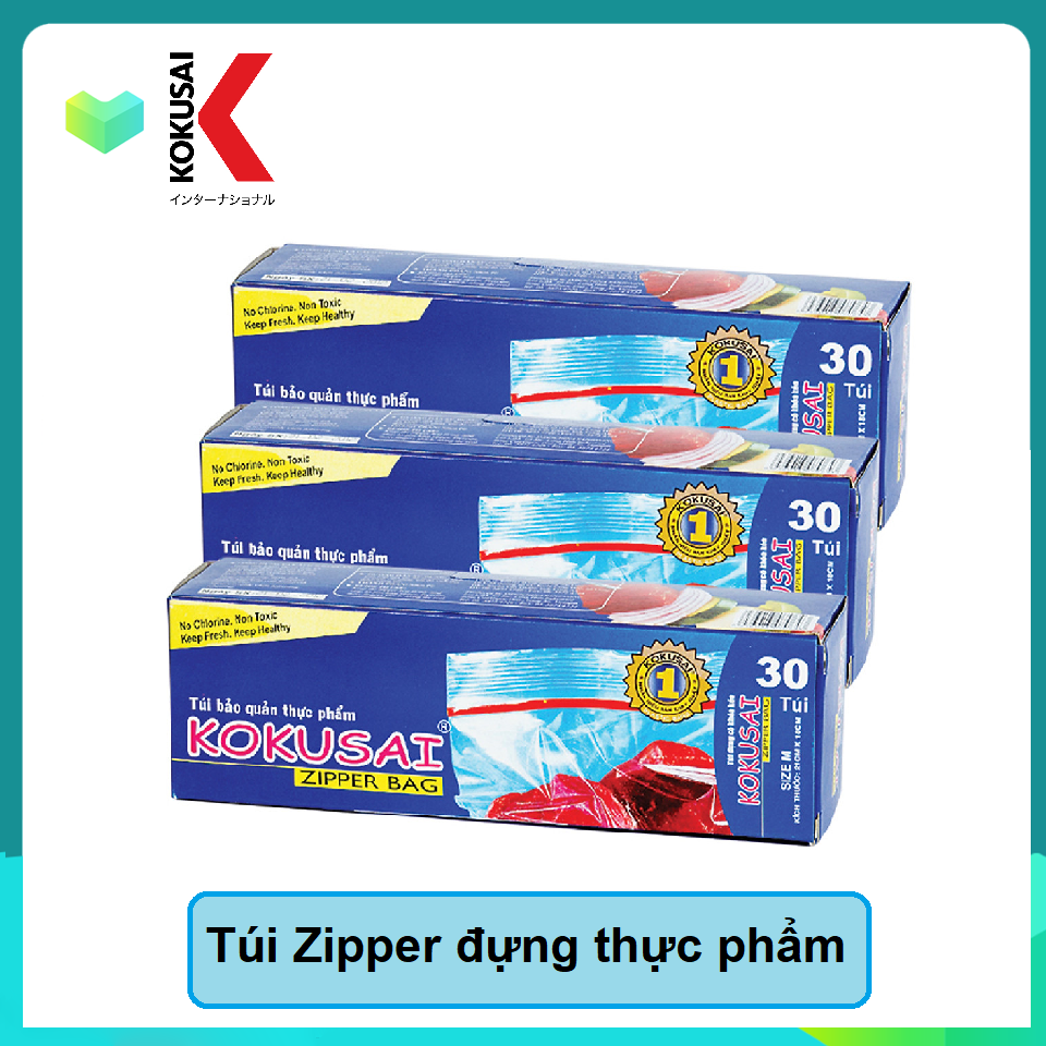 Túi zipper bảo quản thực phẩm Kokusai