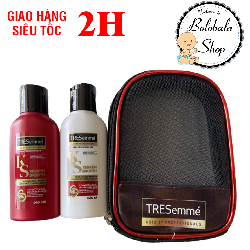 Combo Gội và Xả TRESemmé chai 70g dùng thử của Tresemme