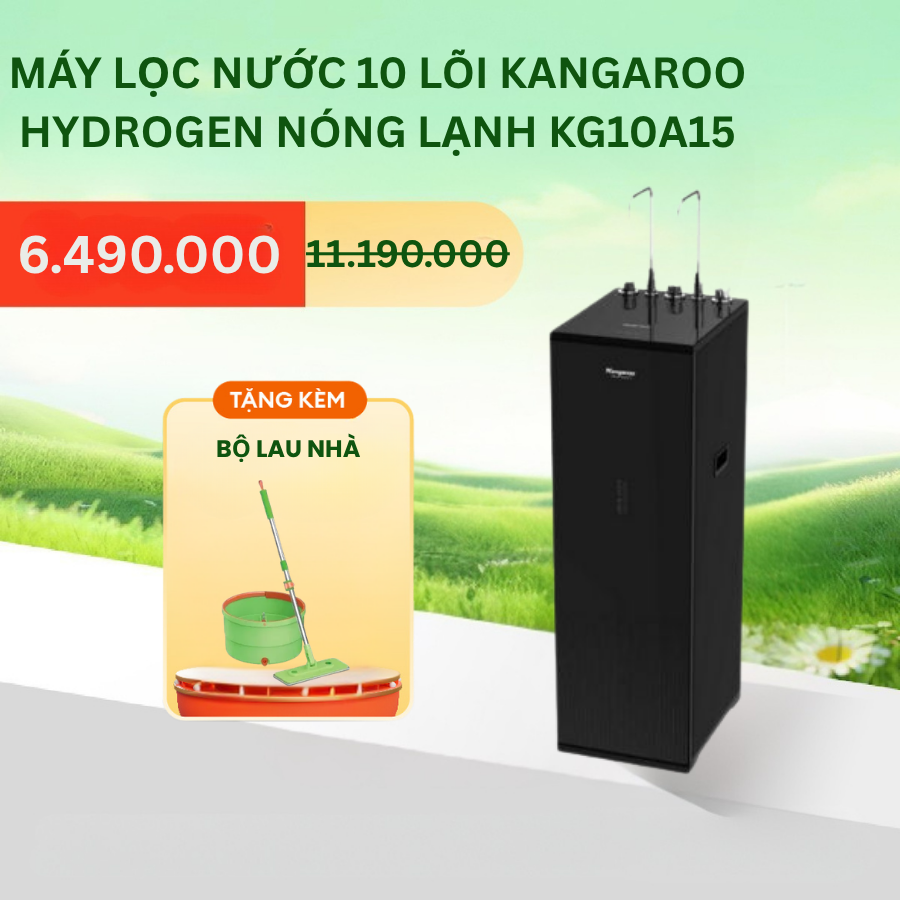 [LẮP ĐẶT MIỄN PHÍ] Máy lọc nước Kangaroo Hydrogen Infinity nóng lạnh KG10A15
