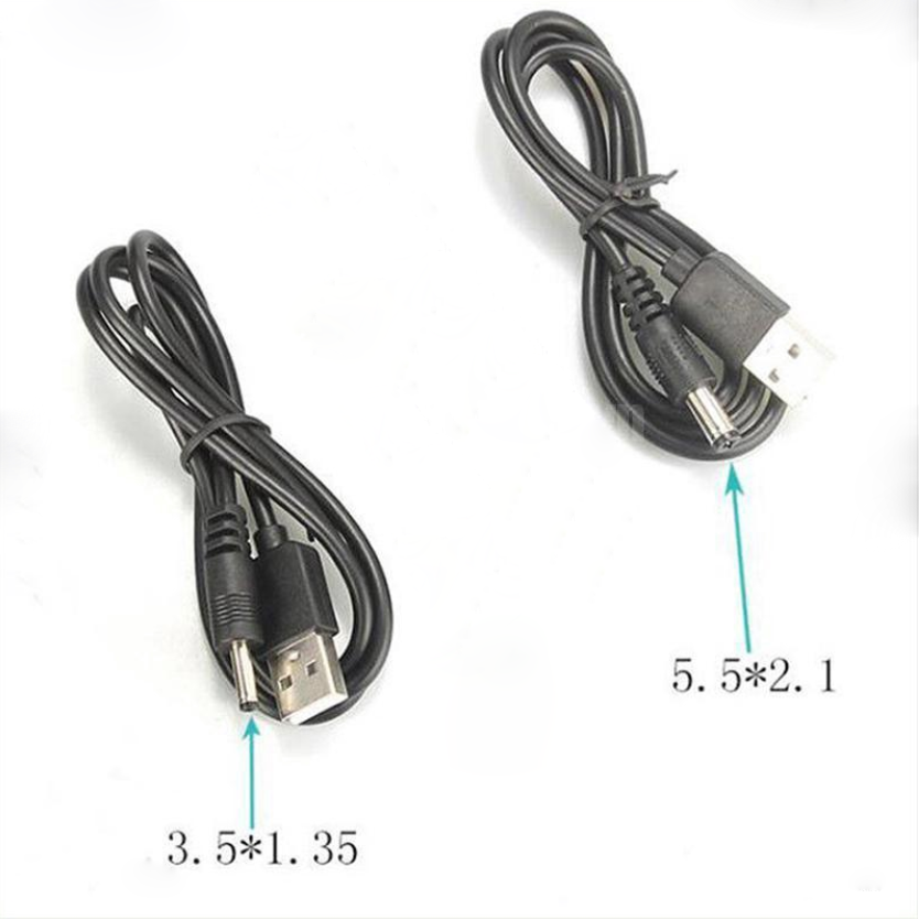 Dây Nguồn Cổng USB Ra Đầu DC 5.5X2.1mm Và 3.5x1.35