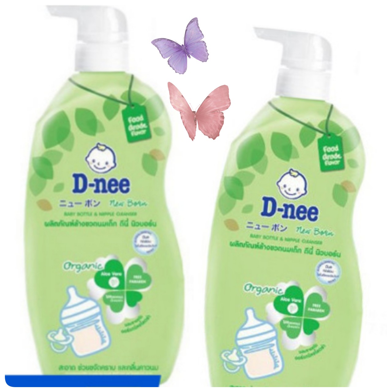 Nước rửa bình sữa Dnee Organic Chai 620ml Thái Lan