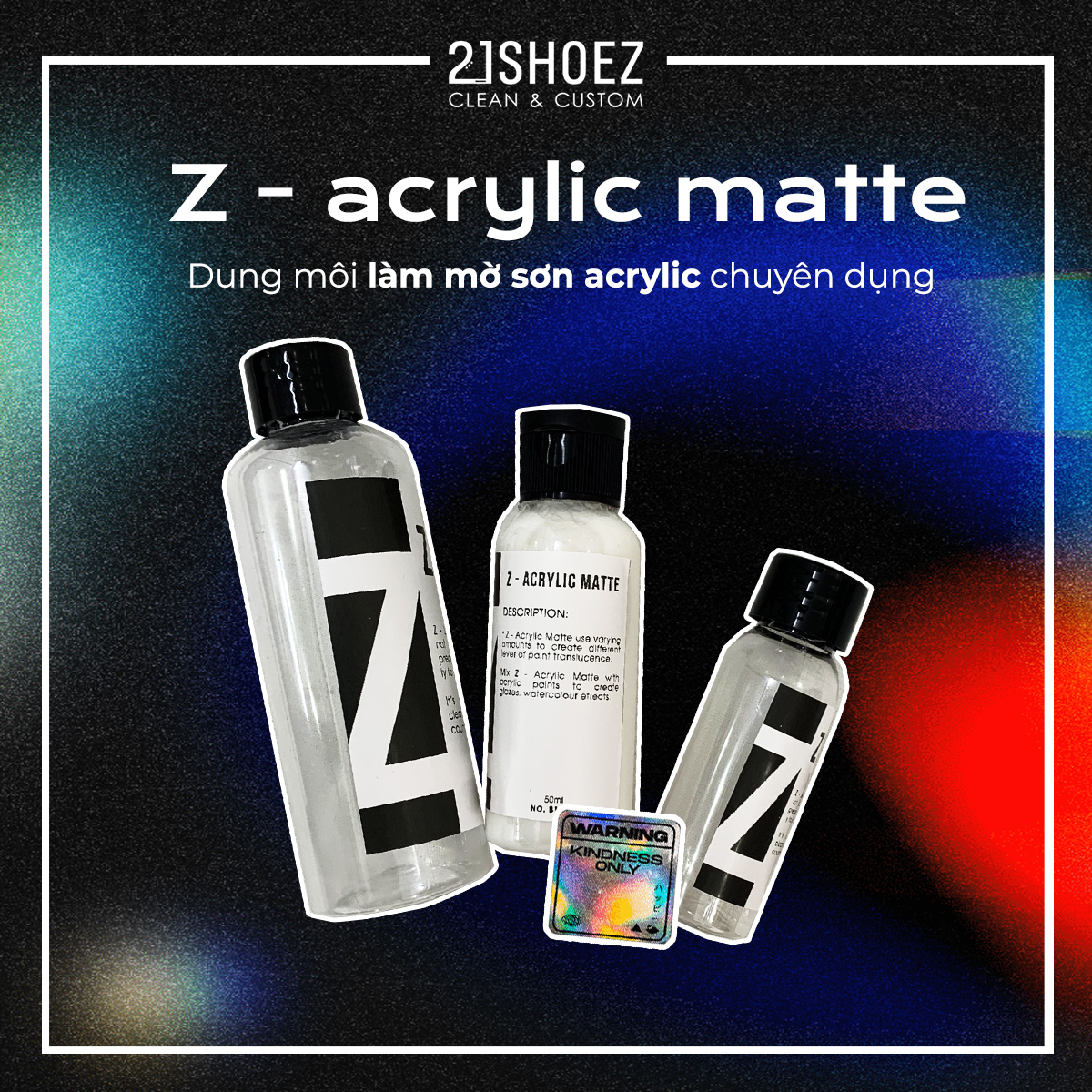 Z - Acrylic Matte Dung Môi Làm Mờ Sơn Acrylic Chuyên Dụng