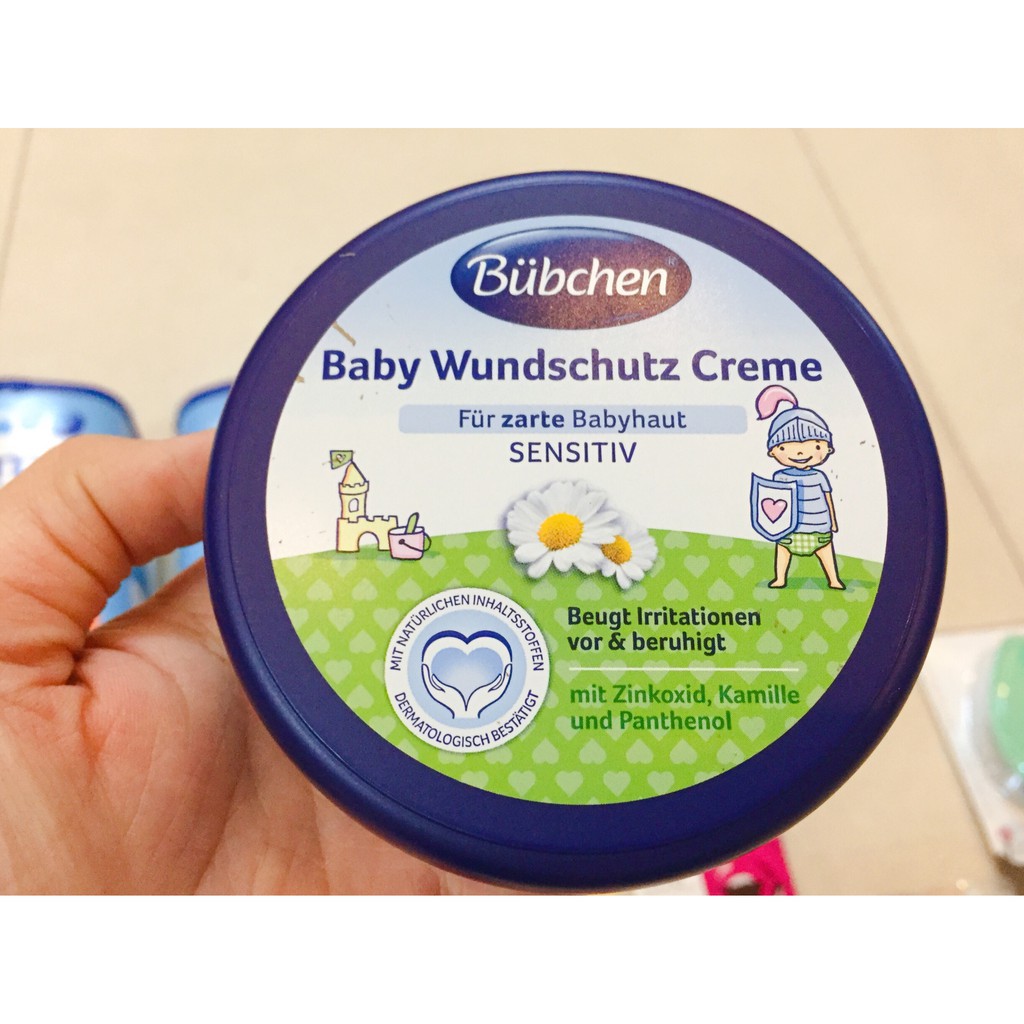 Kem chống hăm bubchen baby wundschutz creme cho bé, xách tay đức