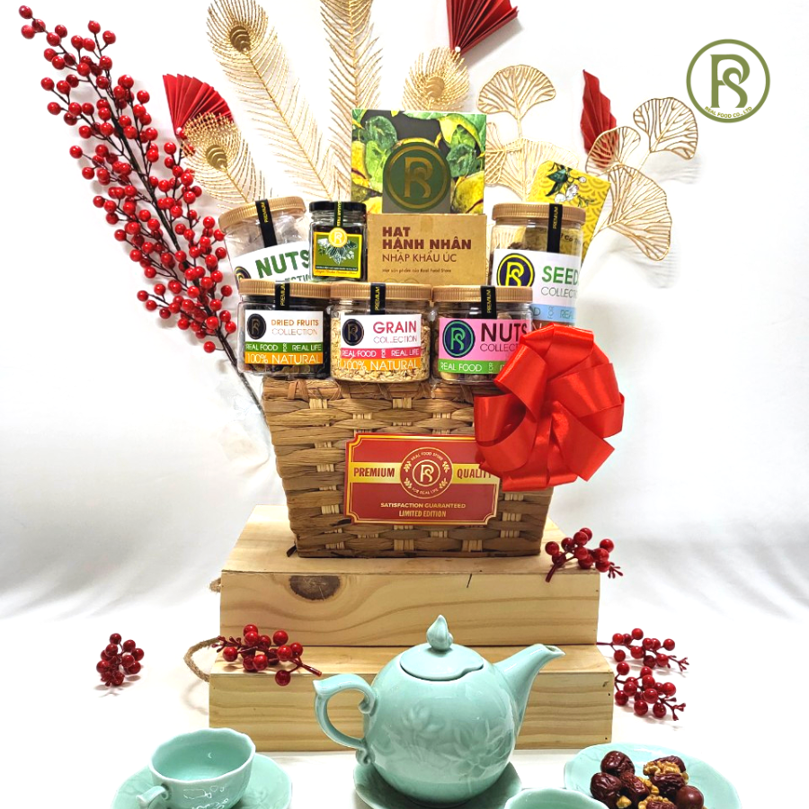 Giỏ Qùa Hampers 9 Món Thương Hiệu Real Food