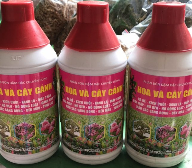 Phân bón đậm đặc chuyên dùng cho hoa và cây cảnh chai 1 lít