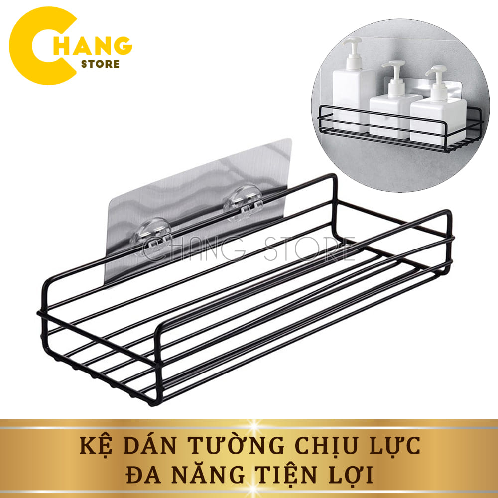 Kệ nhà tắm hình chữ nhật sắt dán tường - kệ chữ nhật sắt dán tường  Chất liệu sắt sơn tĩnh điện, bền đẹp, chống thấm nước, chống han gỉ, cho thời gian sử dụng lâu dài.