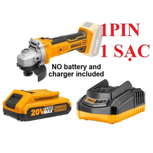 Máy mài góc dùng pin lithium 20v ingco catli1001 1 pin + 1 xac - catli1001 px