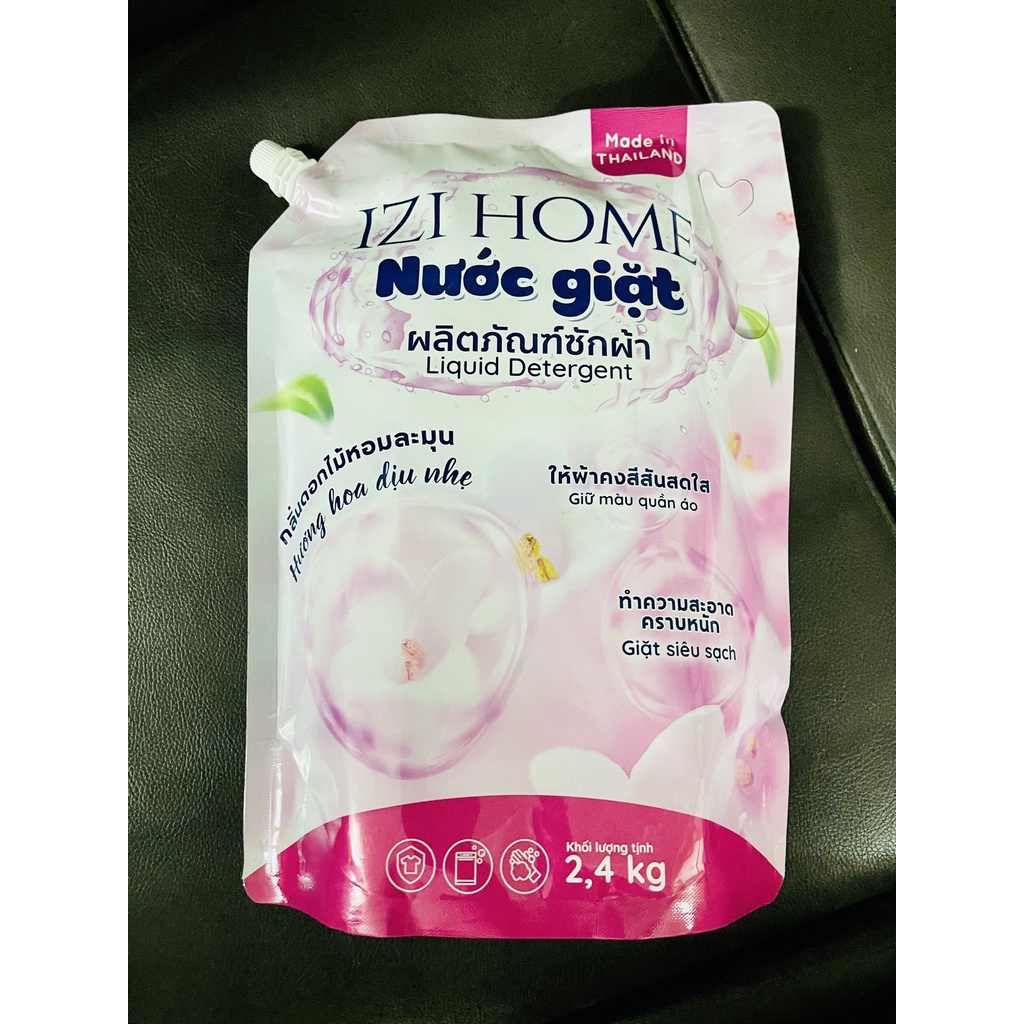 Nước giặt xả Thái Lan IZI HOME 2.3l hương hoa dịu nhẹ