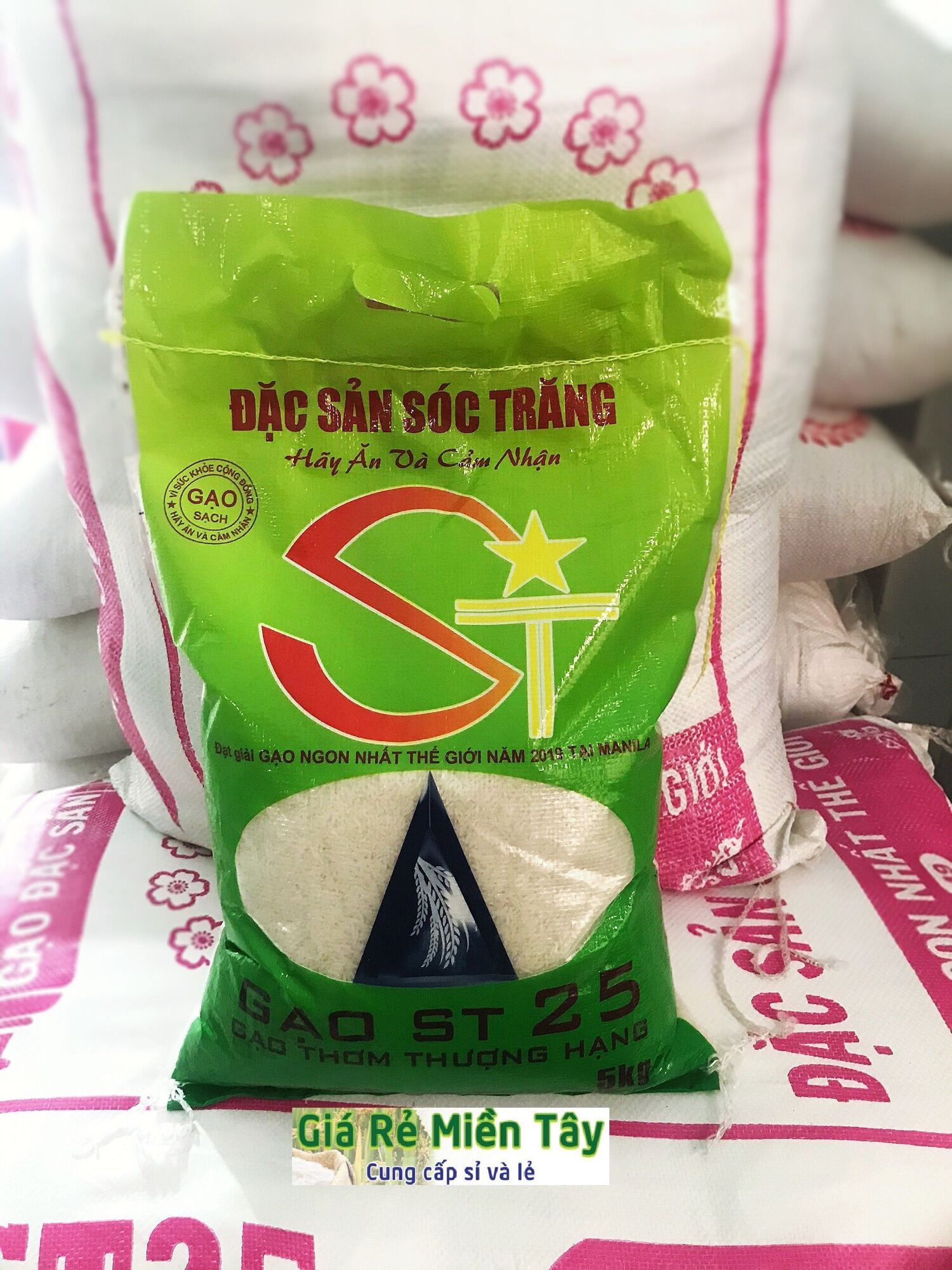 Gạo ST25 - Túi 5Kg Thượng Hạng  Dẻo Thơm