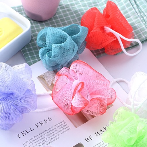 Bông tắm lưới tròn tạo bọt, làm sạch cơ thể