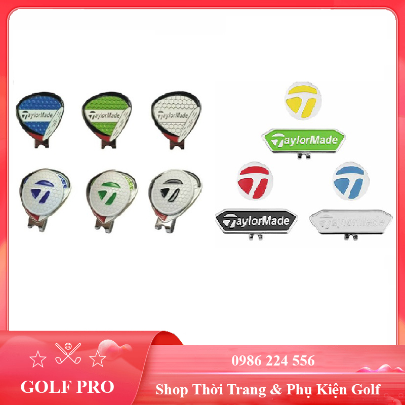 Mác bóng golf clip marker đánh dấu vị trí bóng kẹp nam châm loại đẹp MB008