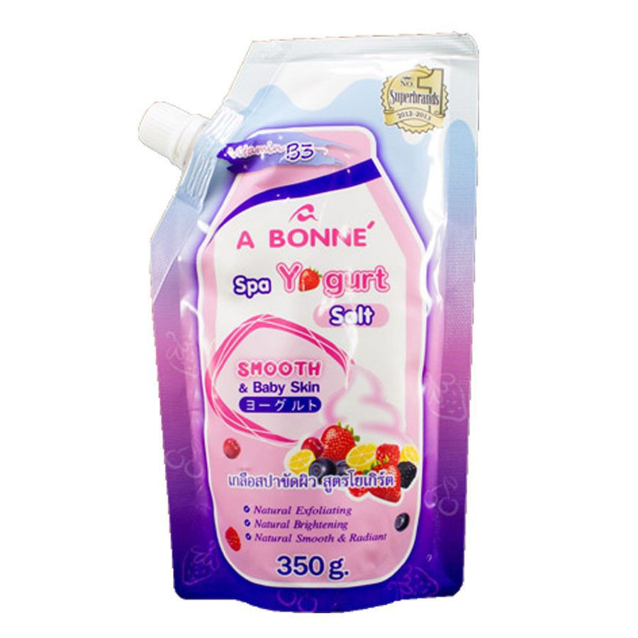 Muối tắm trắng và tẩy tế bào chết a bonne spa yogurt salt 350g
