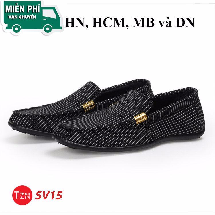 Giày lười nam cao cấp phong cách hàn quốc - - màu đen sv15
