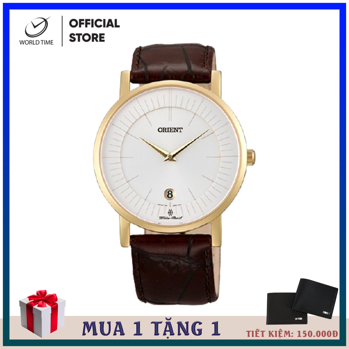 Đồng hồ Nam Dây Da Orient FGW01008W0, full box , sổ bảo hành toàn quốc, chống xước , chống nước