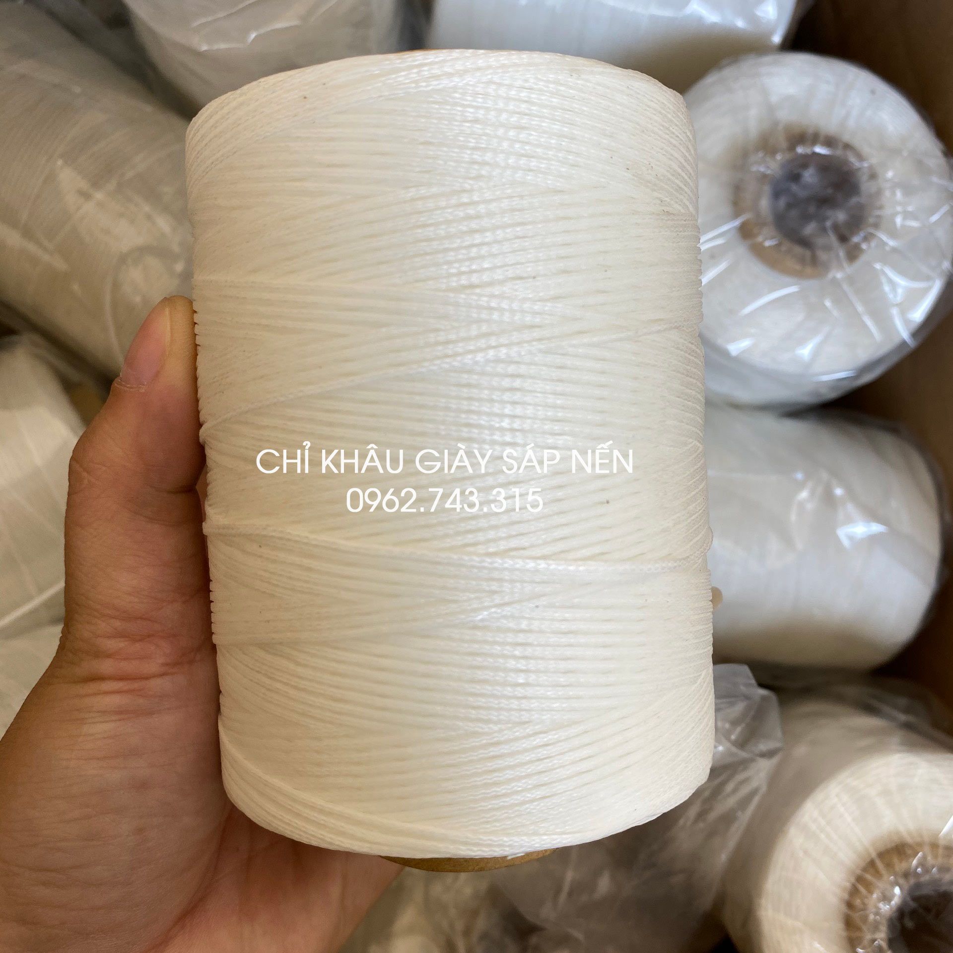 Chỉ sáp nến khâu giày dép, sợi dẹt