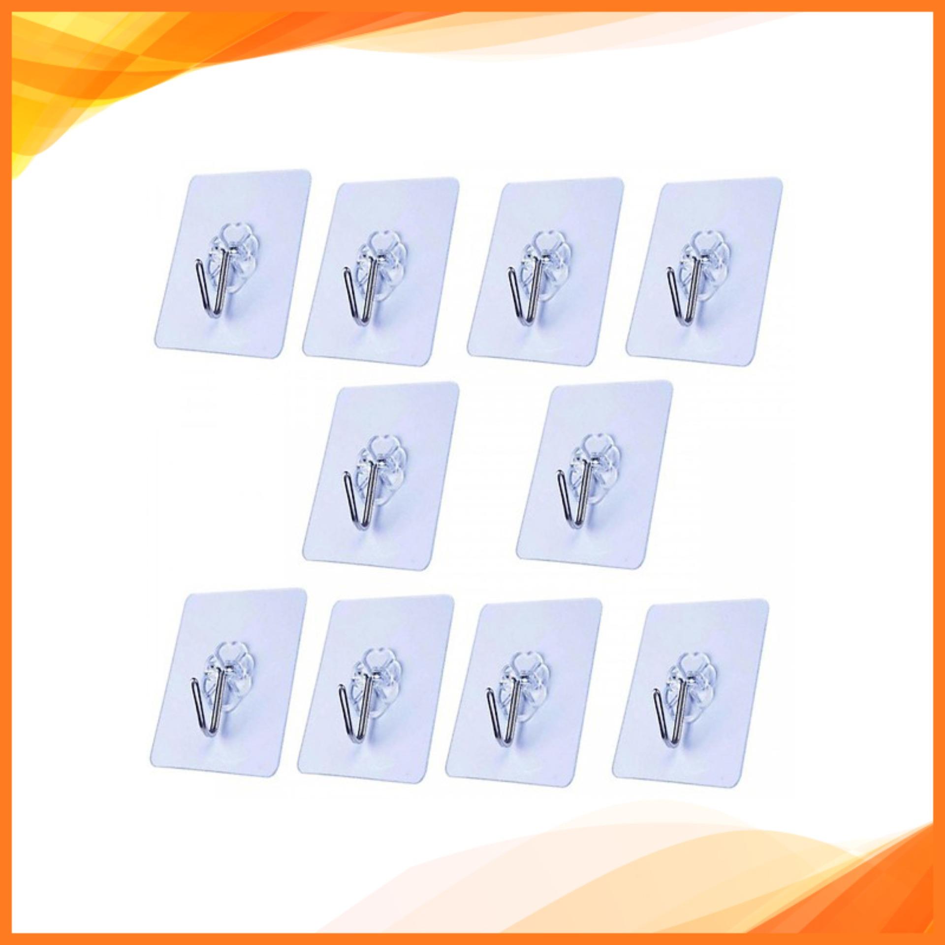 Bộ 10 móc treo dán tường chịu lực siêu dính 9191