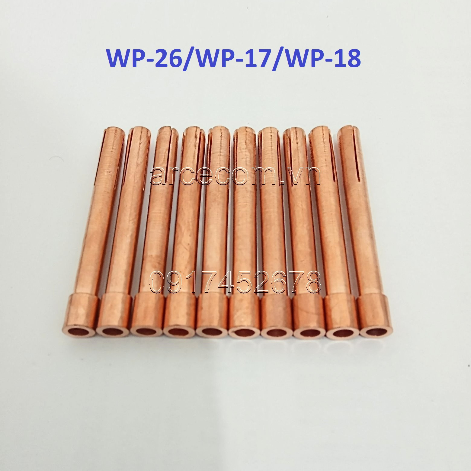 Kẹp kim súng hàn tig WP26/17/18 - 10 cái (1.6/2.0/2.4/3.2*50mm)