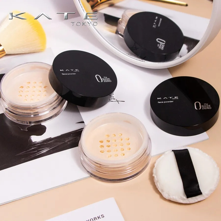 Phấn phủ bột Kanebo Kate The Base Zero Face Powder kiềm dầu, matte da, #Natural