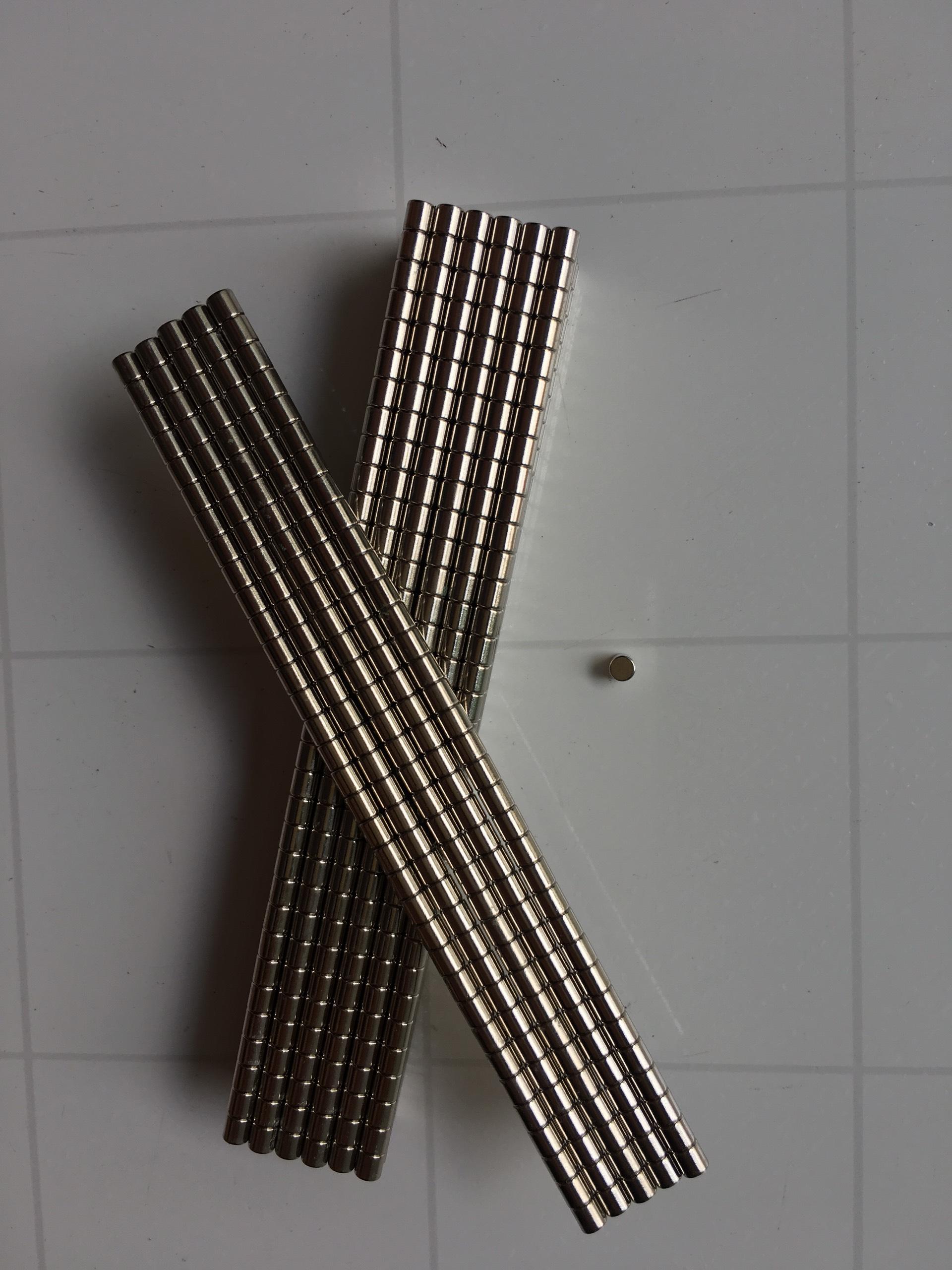 Nam châm NdFeB Ø2x2mm nam châm trắng đất hiếm lực từ cực mạnh - Thay đổi Color Family chọn số lượng