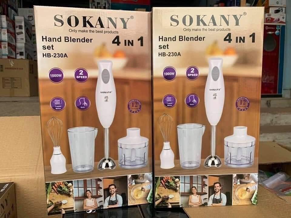 Máy xay cầm tay Sokany. Máy xay sinh tố cầm tay. Máy xay đa năng. Máy đánh trứng