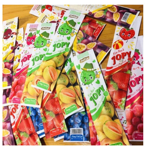 [ĂN LÀ NGHIỀN] GÓI KẸO THẠCH JOPY NHIỀU VỊ THANH DÀI VIỆT THÁI 800G DATE MỚI