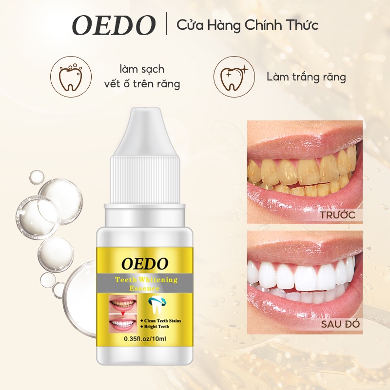 TkiTinh chất làm trắng răng OEDO Loại Bỏ Vết Bẩn Mảng Bám Cho Hàm Răng