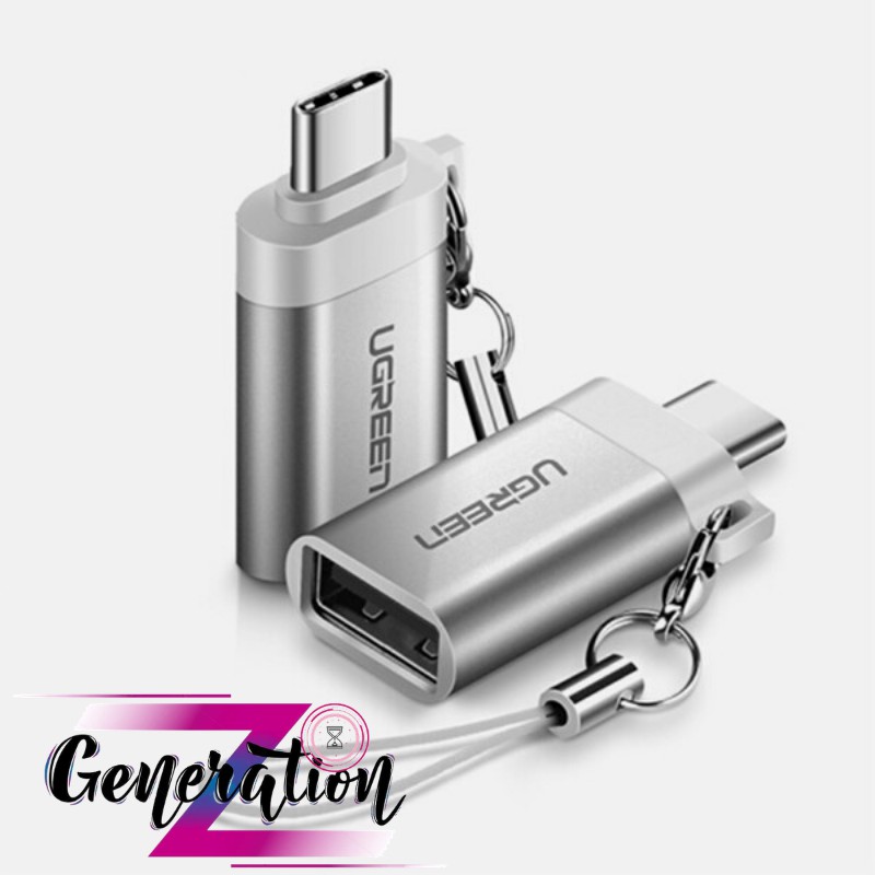 Đầu chuyển đổi usb type-c ra usb 3.0 âm vỏ nhôm ugreen 50284 - ugreen 50283