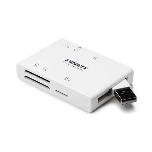 Đầu đọc thẻ nhớ 2.0 6 khe cắm thẻ ts - e070 - bh 1 năm - hoàng yến computer