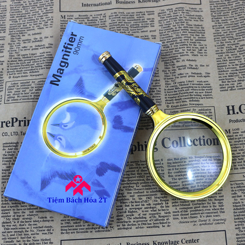 Kính lúp cầm tay mini 10x magnifier 80mm V2