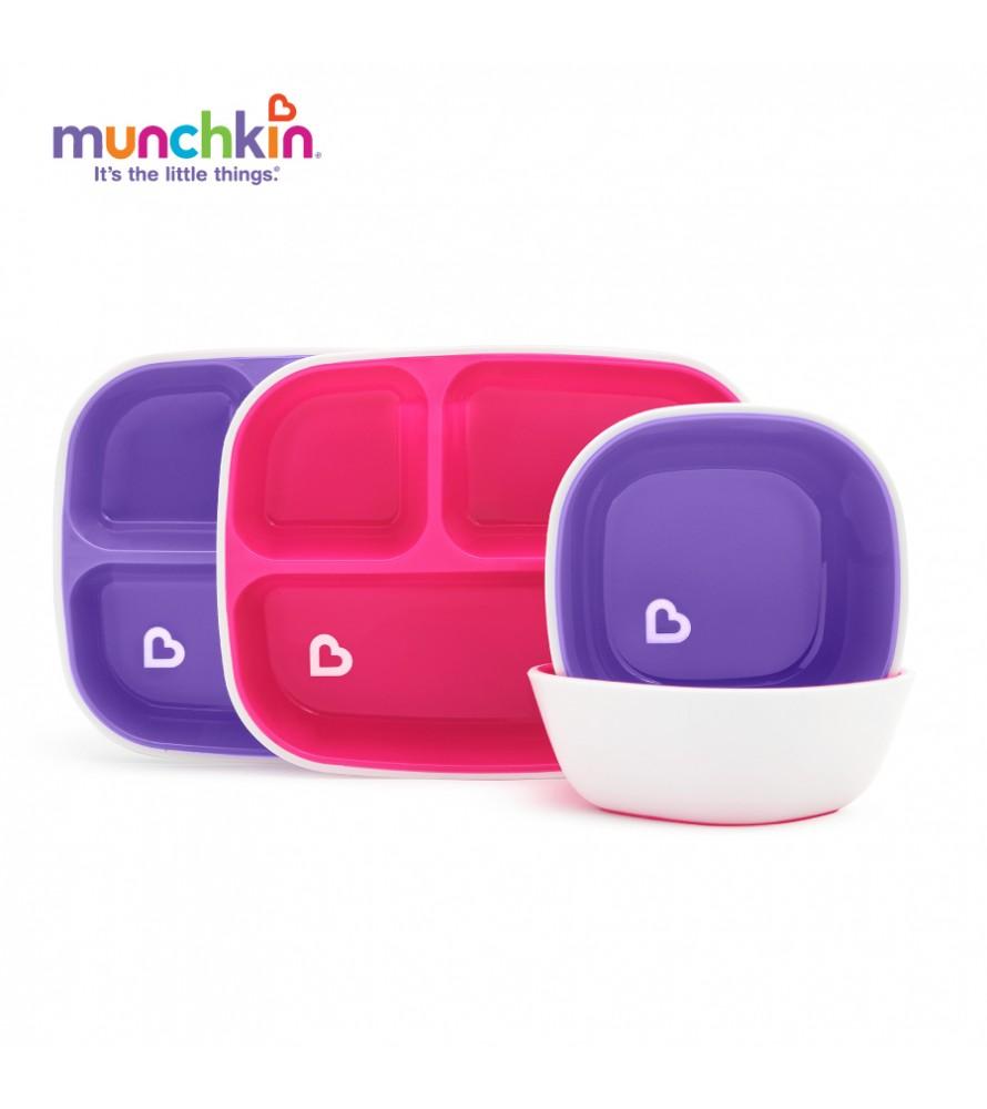 BỘ 2 ĐĨA CHIA NGĂN CHỐNG TRƯỢT MUNCHKIN