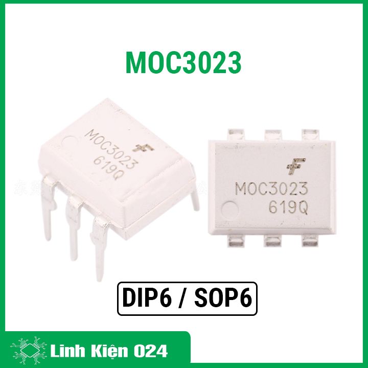 Opto moc3023 dip6 / sop6 ngõ ra triac, điện áp 600v