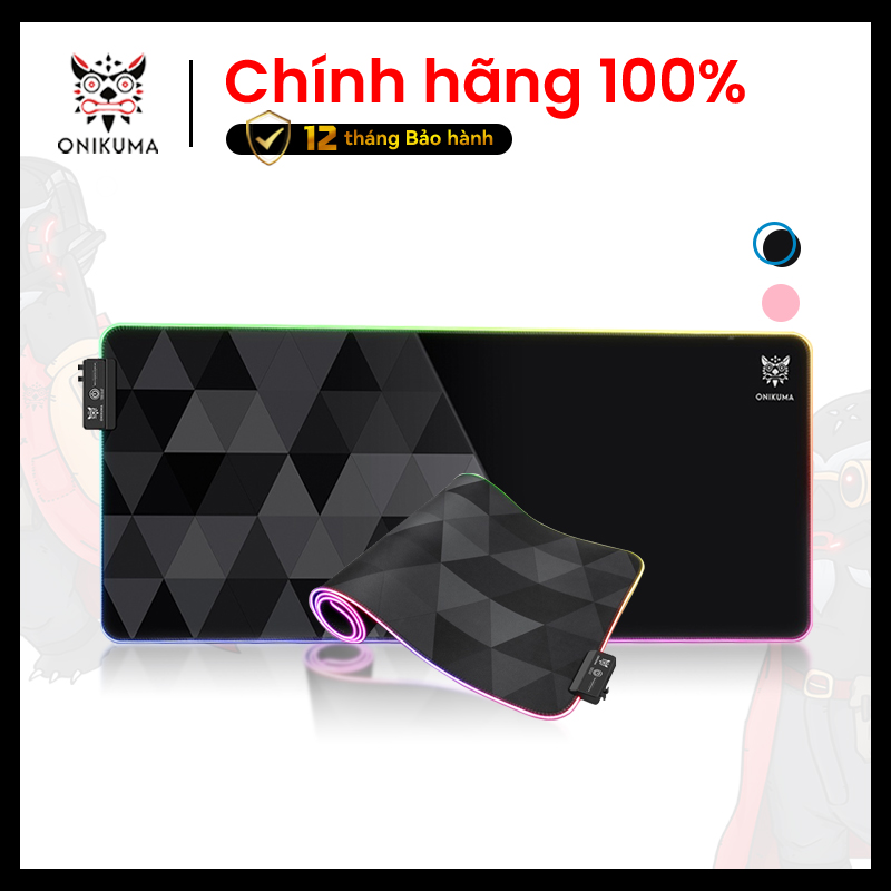 Tấm lót chuột chơi game Onikuma G6 8030cm có đèn RGB