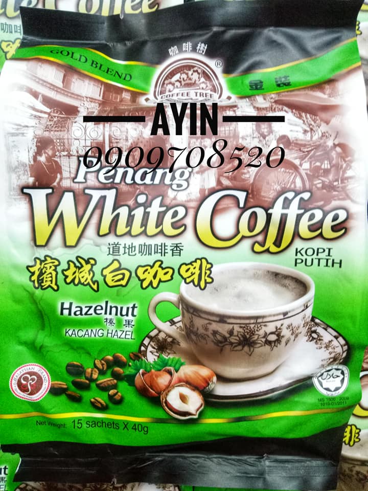 Cà Phê Trắng Penang Vị Hạt Dẻ - Coffee Tree Penang White Coffee Hazelnut Malaysia