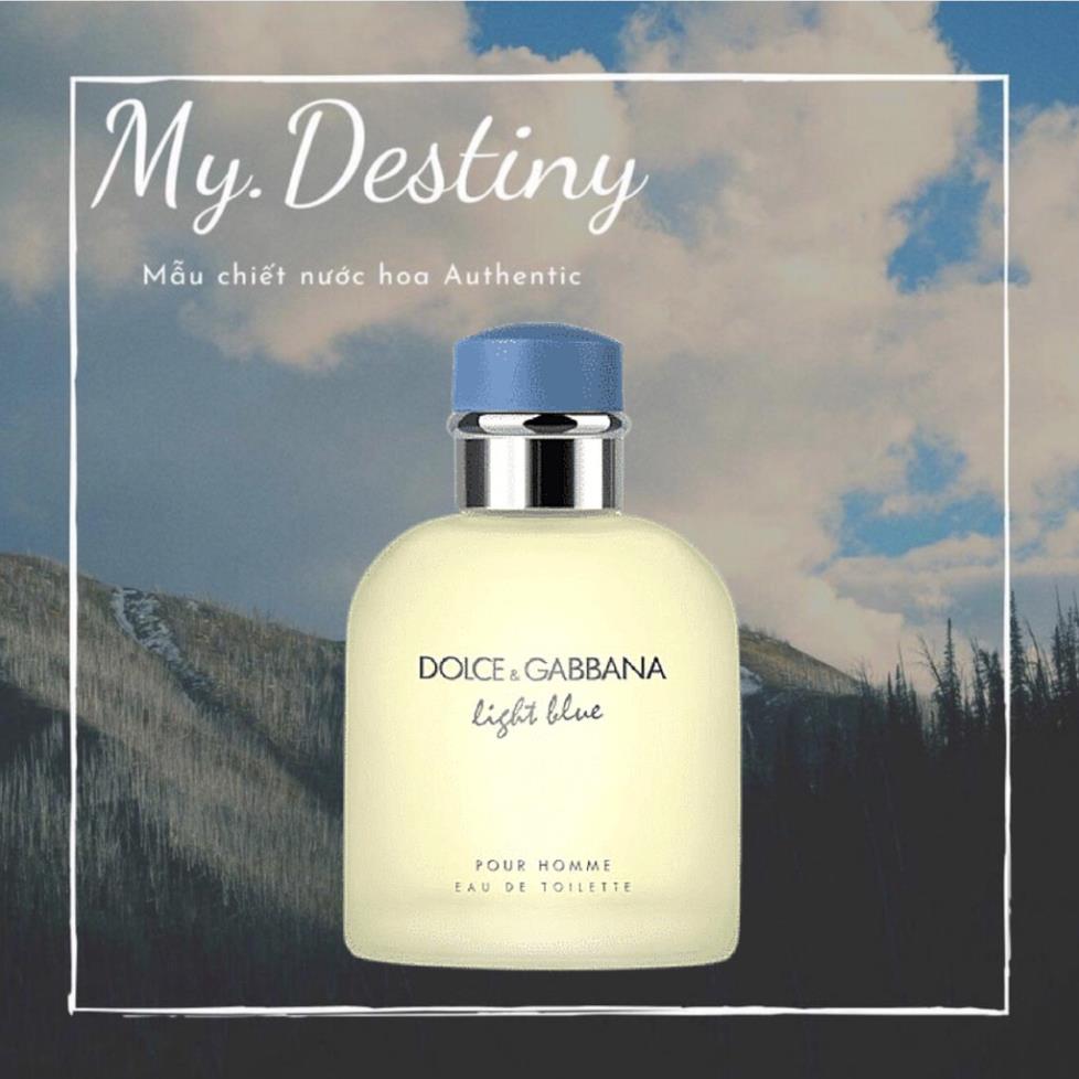 🖤 nước hoa dùng thử d&g light blue pour homme test 10ml/20ml _mʏ.dᴇsᴛɪɴʏ