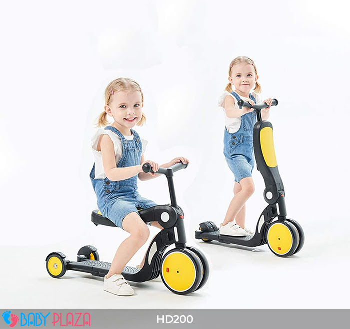 Xe đa năng trượt Scooter xe cân bằng xe đẩy cho bé 5 trong 1 Broller BABY PLAZA HD200