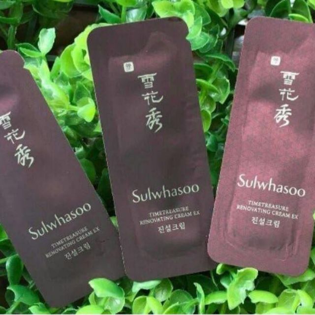 Sét 10 gói kem dưỡng da chống lão hóa Thông Đỏ Sulwhasoo Timetreasure