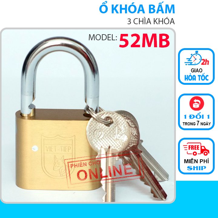 [HCM]Ổ KHÓA ĐỒNG BẤM VIỆT TIỆP 1466-52MB